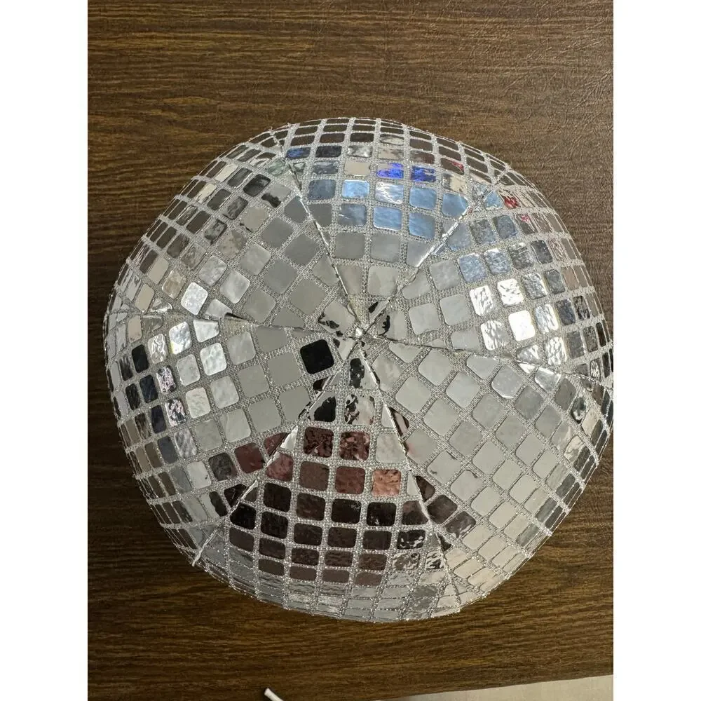 Plush Silver Disco Ball Decor or Play